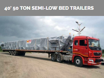 40' 50 Ton Semi-Low Bed Trailers