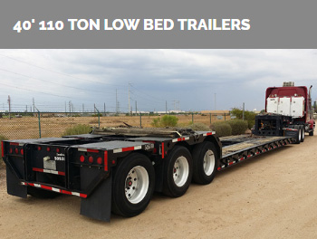 40' 110 Ton Low Bed Trailers