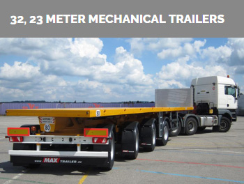 32, 23 Meter Mechanical Trailers